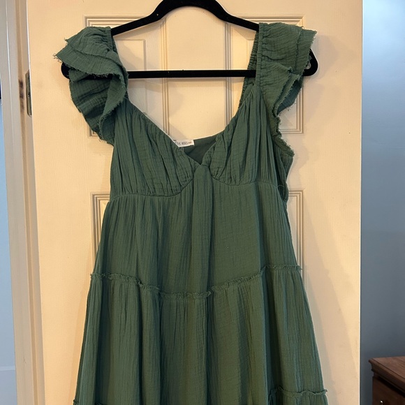 Free The Roses Ruffle Guaze Maxi Dress - Picture 6 of 6